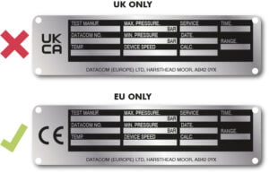 UKCA Marking Mockridge Labels Nameplates Ltd   UK EU Diagram 300x193 