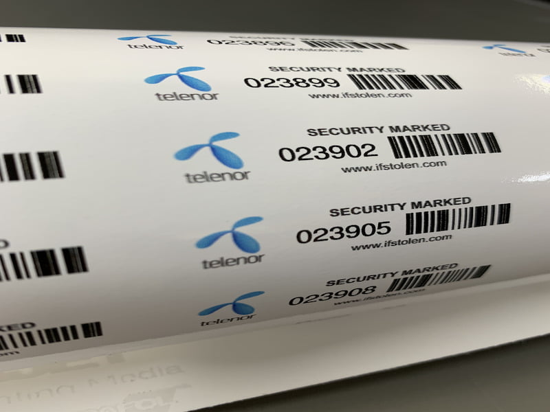 Barcode Roll Labels